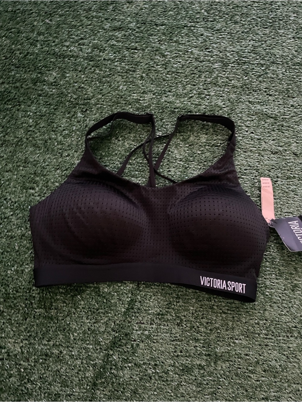 Victoria Secret Sport Women's Size 34C Black Sport Bra Lightweight Wireless